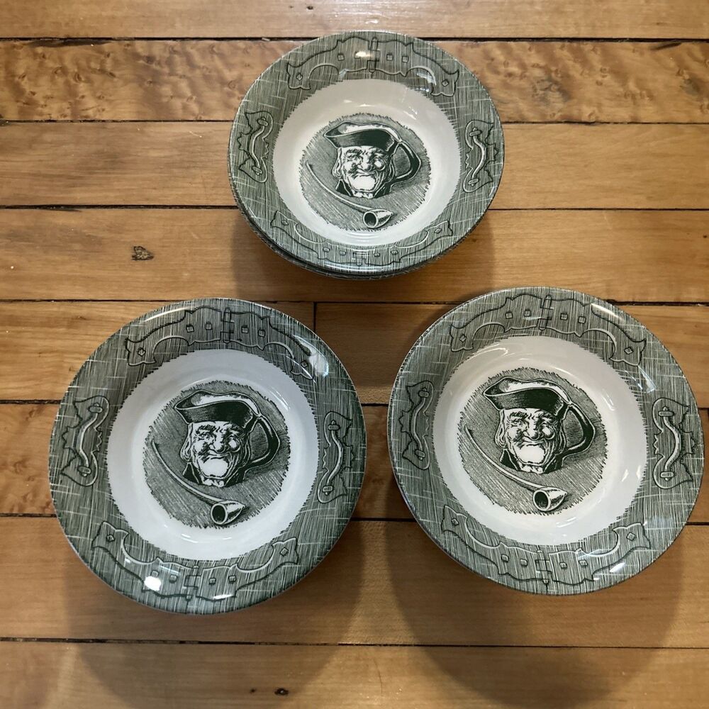 6 Royal China The Old Curiosity Shop 5 5/8" Dessert Bowls